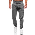 Moške sive kargo hlače joggers Grey