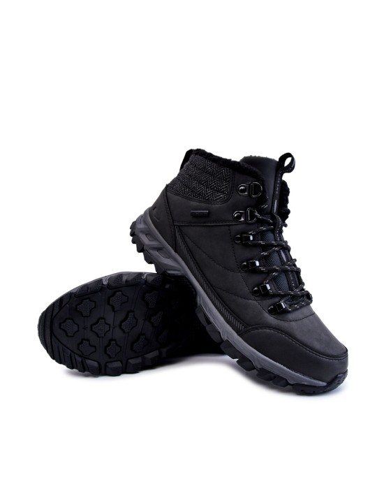 Moški topli čevlji Treking Shoes Cross Jeans KK1R4022C Črna