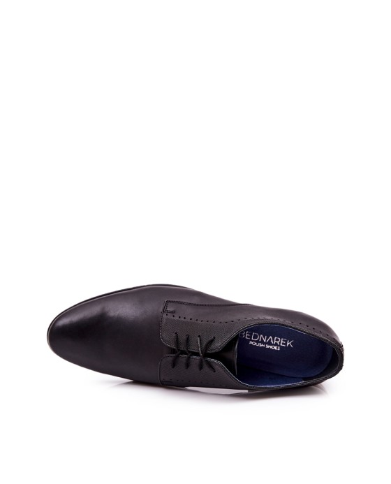 Elegantni usnjeni čevlji Bednarek 724 Black