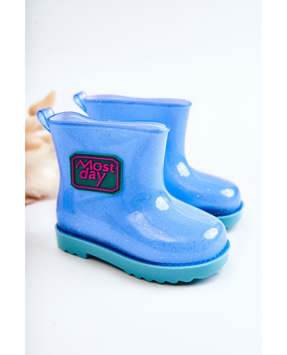 Otroški škornji Blue Rain Rain Brocade